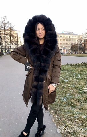 Парка с мехом песца