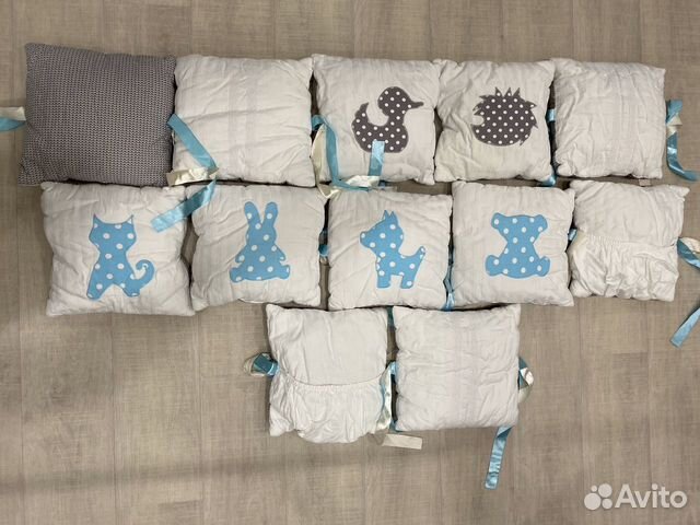 Подушки бортики в кроватку 120 на 60