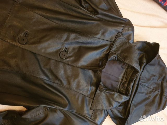 Плащ кожаный