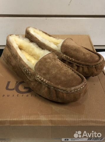 UGG мокасины, женские рыжие