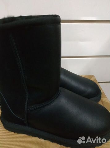 UGG угги, черные обливные UGG угги, черные обливные