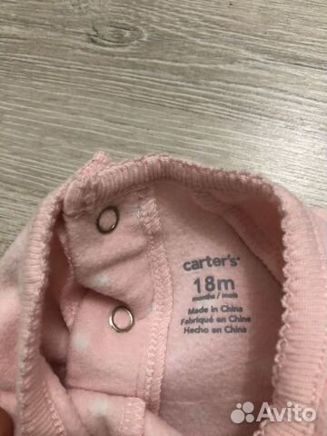 Флисовый слип комбенизон Carters 18m новый Флисовый слип комбенизон Carters 18m новый