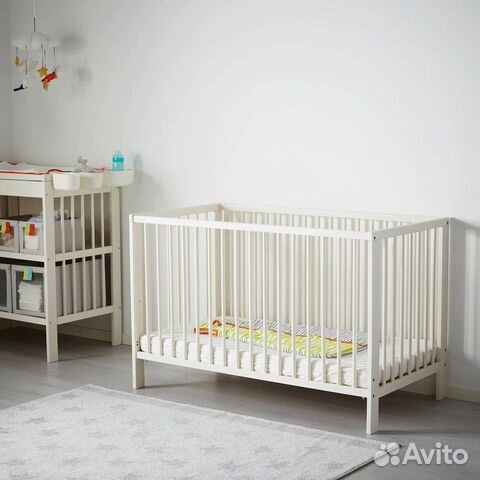 Детская кровать с матрасом IKEA Гулливер 120x60
