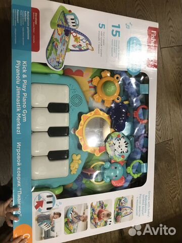 Развивающий коврик Fisher price пианино новый Развивающий коврик Fisher price пианино новый