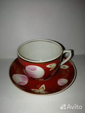 Чашка и блюдце времён СССР Чашка и блюдце времён СССР