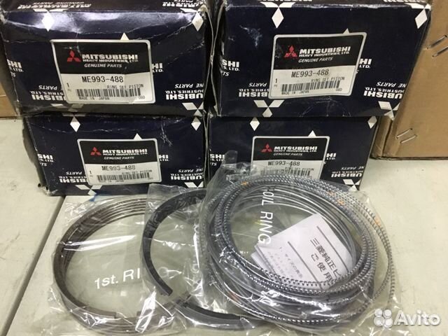 Набор поршневых колец mitsubishi ME993488
