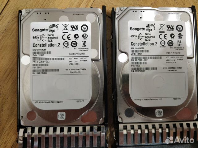 2x HDD Seagate Constellation.2 1Tb ST91000640SS SA