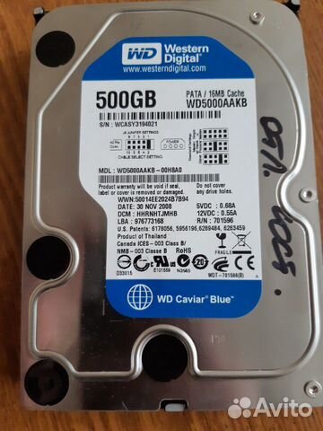 Жесткий диск 500 gb IDE