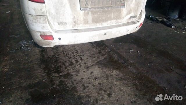 Задний бампер на Приору универсал