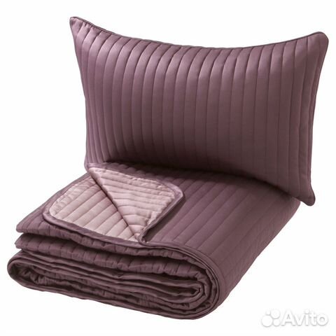 Покрывало стеганное сиреневое IKEA