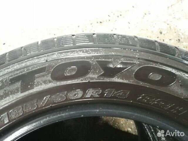 2 летние шины Toyo 185/60 R14 как новые (Япония)