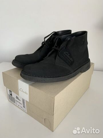 Ботинки Clarks Desеrt Boot Вlаck Suеde UK4,5
