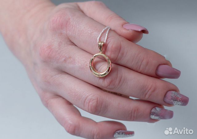 Золотая подвеска с бриллиантами, новая Золотая подвеска с бриллиантами, новая