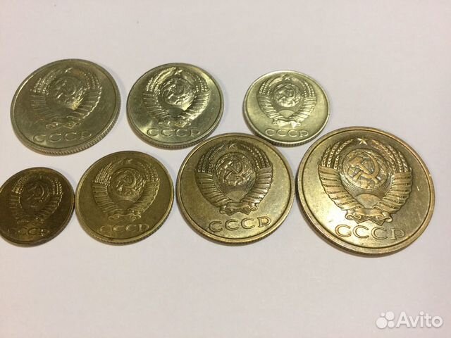 Комплект монет СССР 1990г Комплект монет СССР 1990г