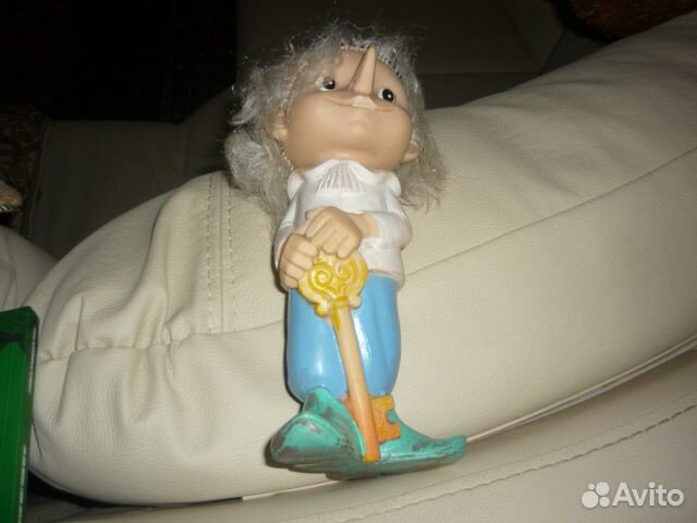 Резиновая игрушка Буратино.26 см СССР