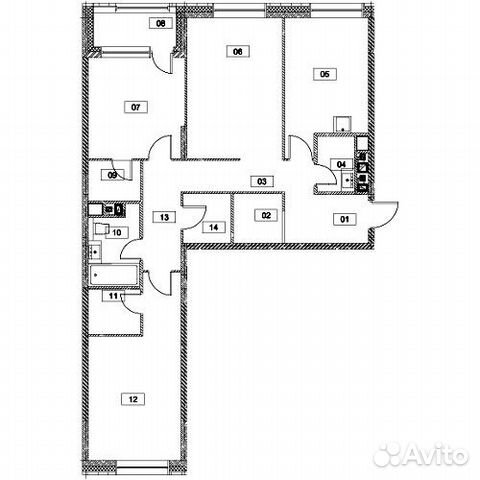 3-к квартира, 94.9 м², 6/12 эт. 3-к квартира, 94.9 м², 6/12 эт.