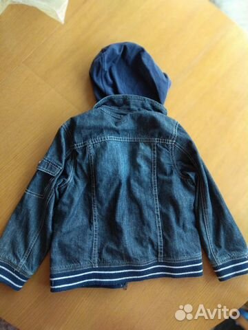 Джинсовка с подкладкой и капюшоном