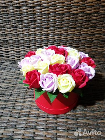 Букет из мыльных роз