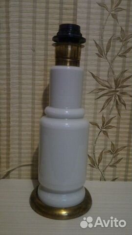 Лампа настольная молочное стекло винтаж СССР Лампа настольная молочное стекло винтаж СССР