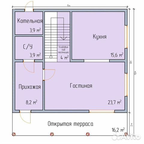 Дом 165 м² на участке 15 сот.