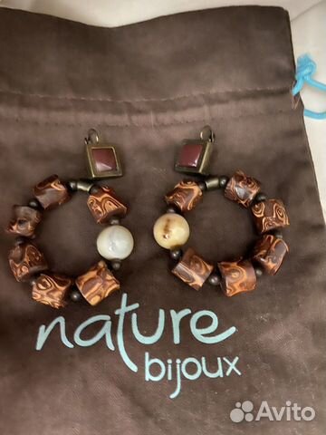 Серьги nature bjoux Франция