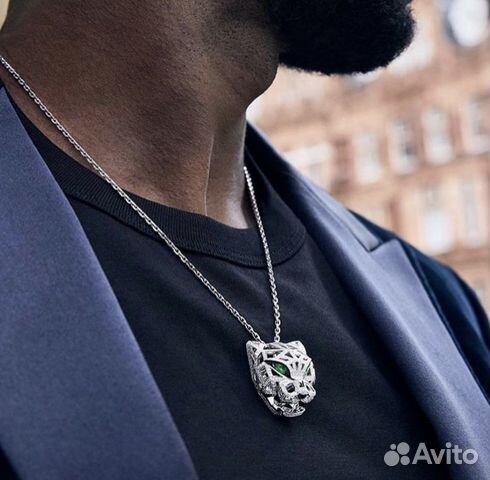 Золотое колье 585 пробы Пантера с брил. 1.4 ct Золотое колье 585 пробы Пантера с брил. 1.4 ct