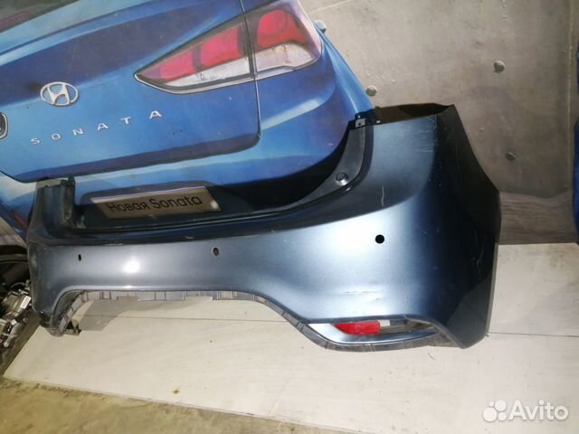 Kia Rio 3 2015-2017 бампер задний хэтчбек