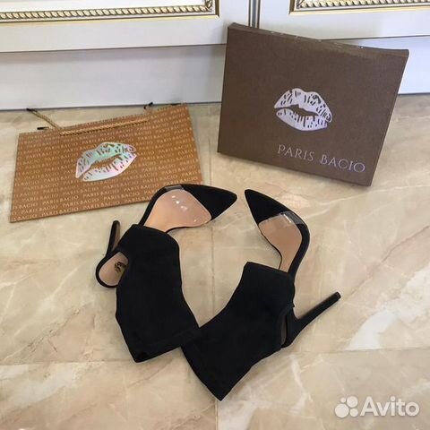 Туфли Paris Bacio женские босоножки черные