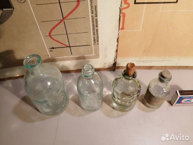 Пузырьки флаконы бутылочки аптека СССР Пузырьки флаконы бутылочки аптека СССР