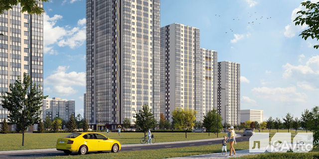 1-к квартира, 33.2 м², 3/14 эт.
