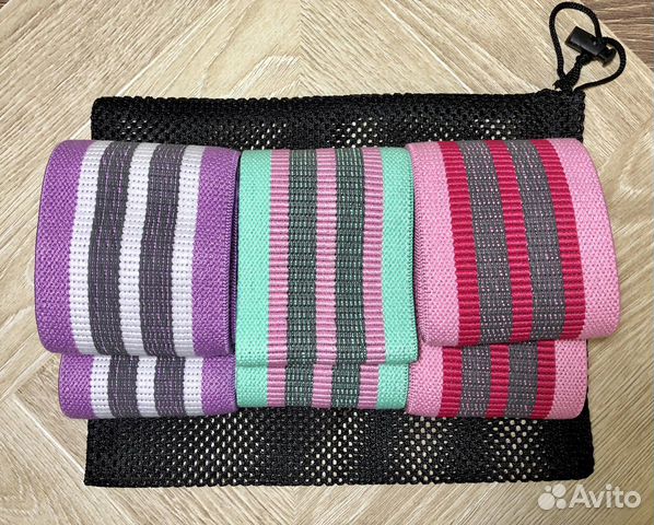 Фитнес резинки тканевые (комплект)