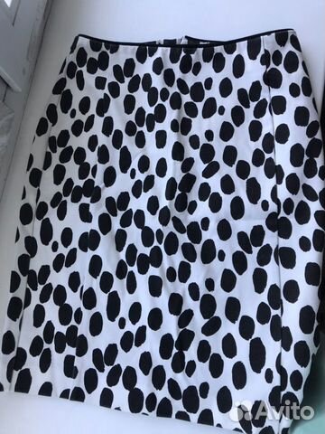 Юбка H&M «белый леопард»
