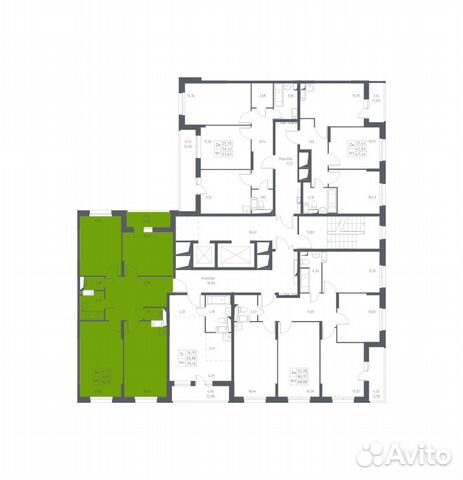 3-к квартира, 78.4 м², 8/12 эт.