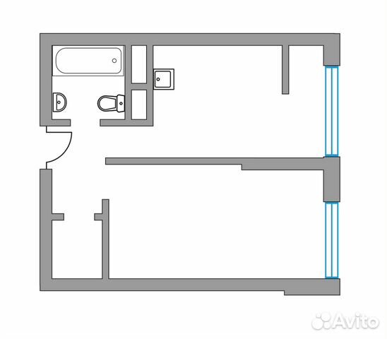 1-к квартира, 31.9 м², 3/14 эт.