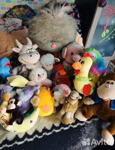 Большой мешок мягких и музыкальных игрушек