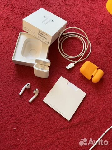 Наушники AirPods 2 Ростест на гарантии проводной Наушники AirPods 2 Ростест на гарантии проводной