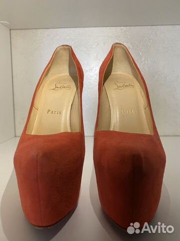 Christian Louboutin daffodil,коралловые, замша Christian Louboutin daffodil,коралловые, замша