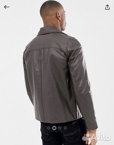 Кожаная куртка мужская ASOS Кожаная куртка мужская ASOS