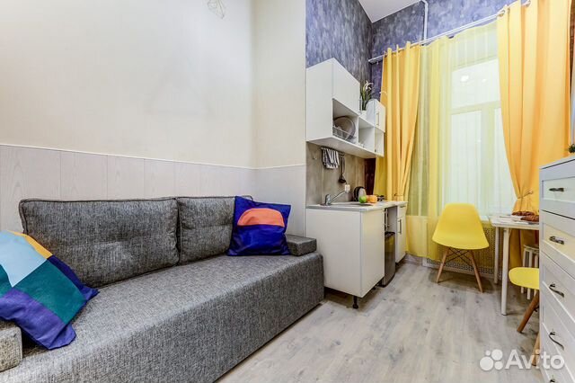 

Квартира-студия, 18 м², 2 кровати