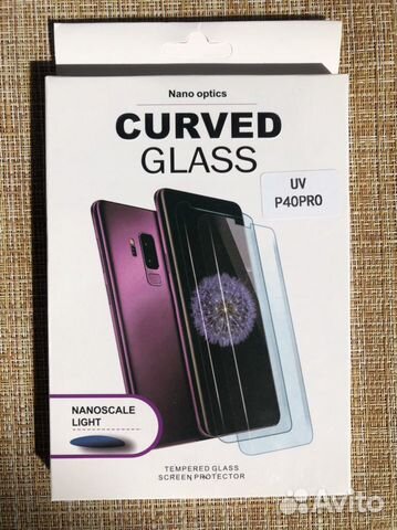 Защитное стекло Huawei P40 pro ультрафиолет