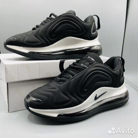 Кроссовки Nike Air Max 720 черные с белым Кроссовки Nike Air Max 720 черные с белым
