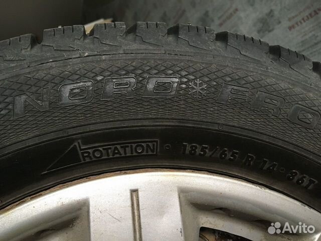Колеса 185/65 R14 с зимними шинами nord frost