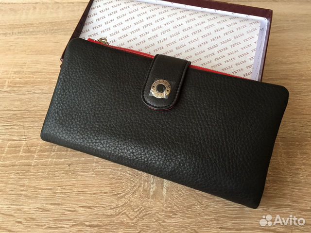 Кошелек визитка из натуральной кожи