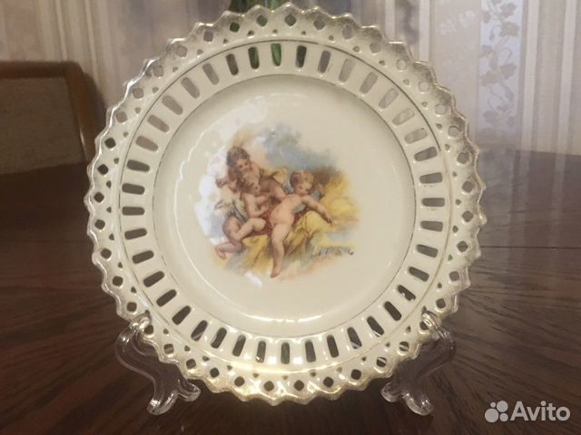 Кедровые тарелки с ручной росписью