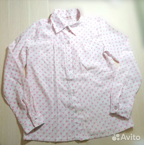 Блузка блуза рубашка школьная для девочки