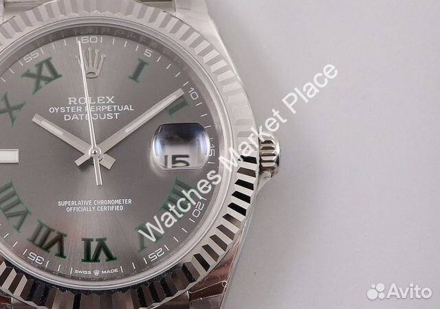 rolex datejust wimbledon stainless steel