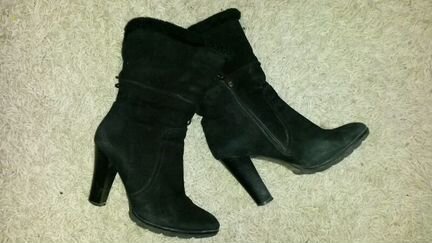 Полусапожки натур замша и мех