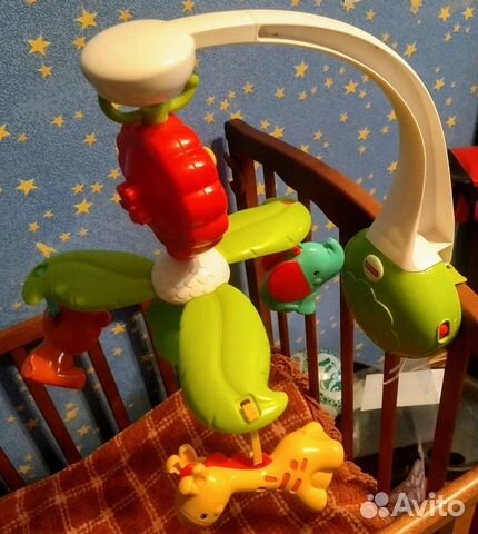 Электронный мобиль для детской кроватки