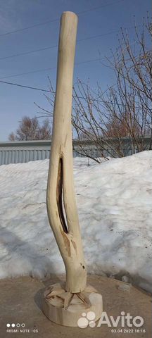 Деревянная ваза ручной работы