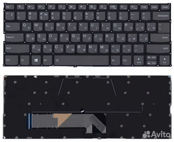Клавиатура для Lenovo Yoga 530-14IKB черная